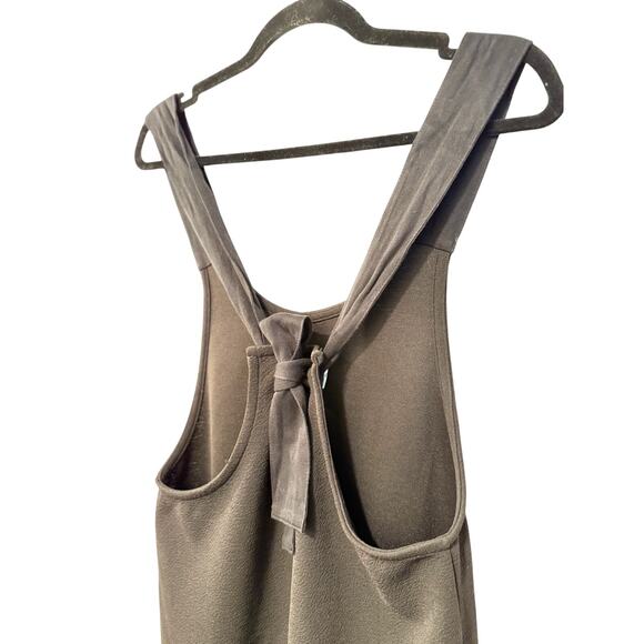 Madewell XS Texture&Thread Textured Knit Wide Leg Jumpsuit Crop Overalls Black - Picture 5 of 8